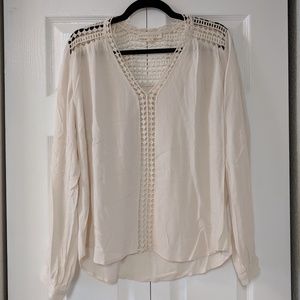 Lovestitch Boho Top With Crochet Lace Inset